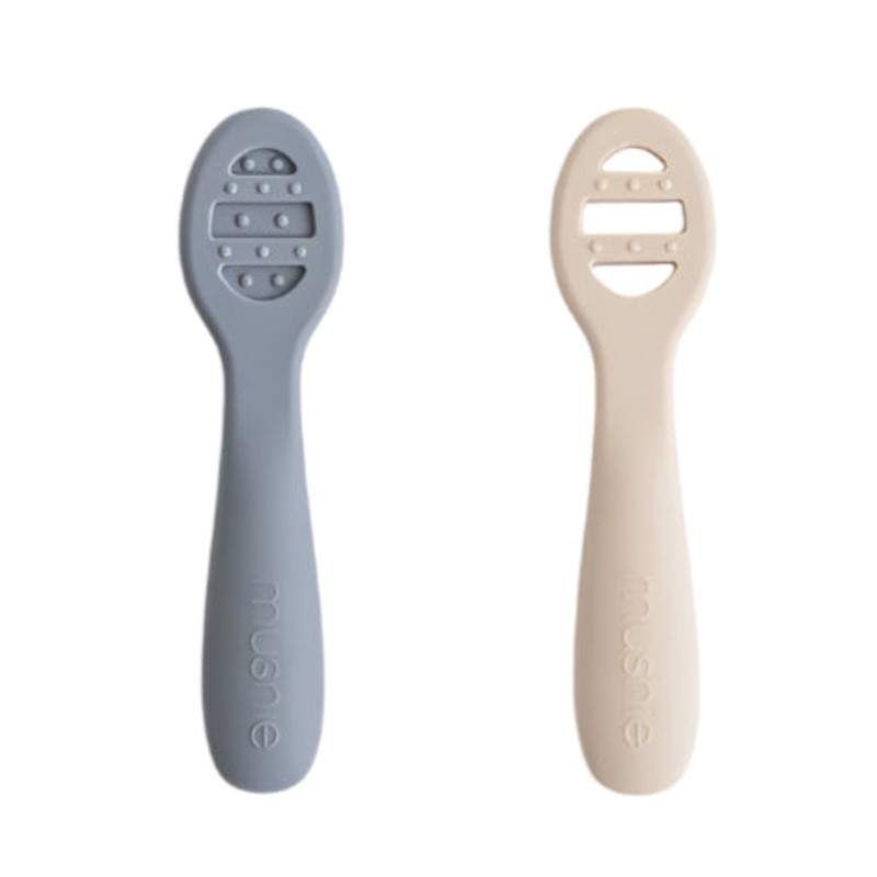 First Feeding Baby Spoons 2-Pack – Tradewinds/Shifting Sand