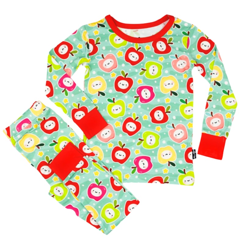 LONG SLEEVE 2 PIECE SETS- Kawaii Apple