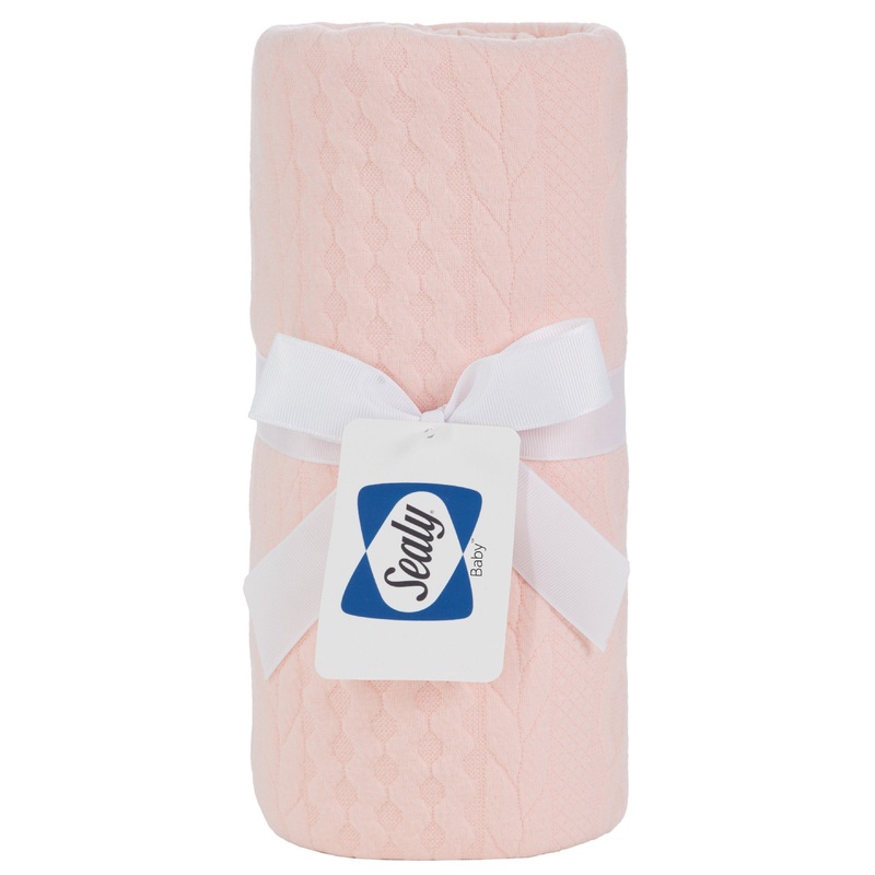 Sealy Baby Knit Blanket – Apricot Rose