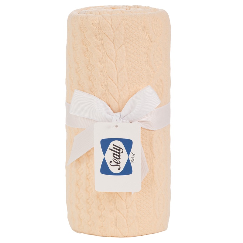 Sealy Baby Knit Blanket – Camel Sand
