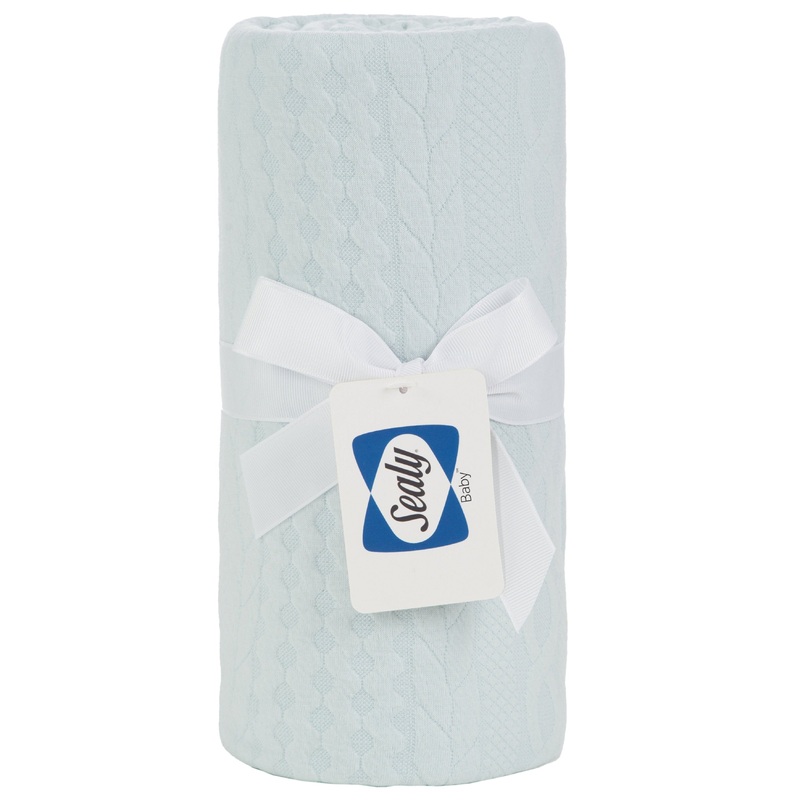 Sealy Baby Knit Blanket – Eucalyptus Mint