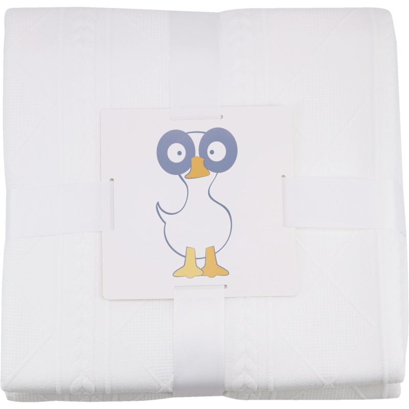 White 50 x 60 Full Size Knit Throw