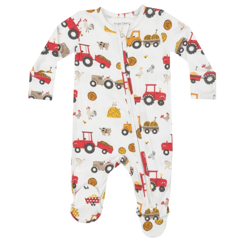 2 Way Zipper Footie – Happy Tractors