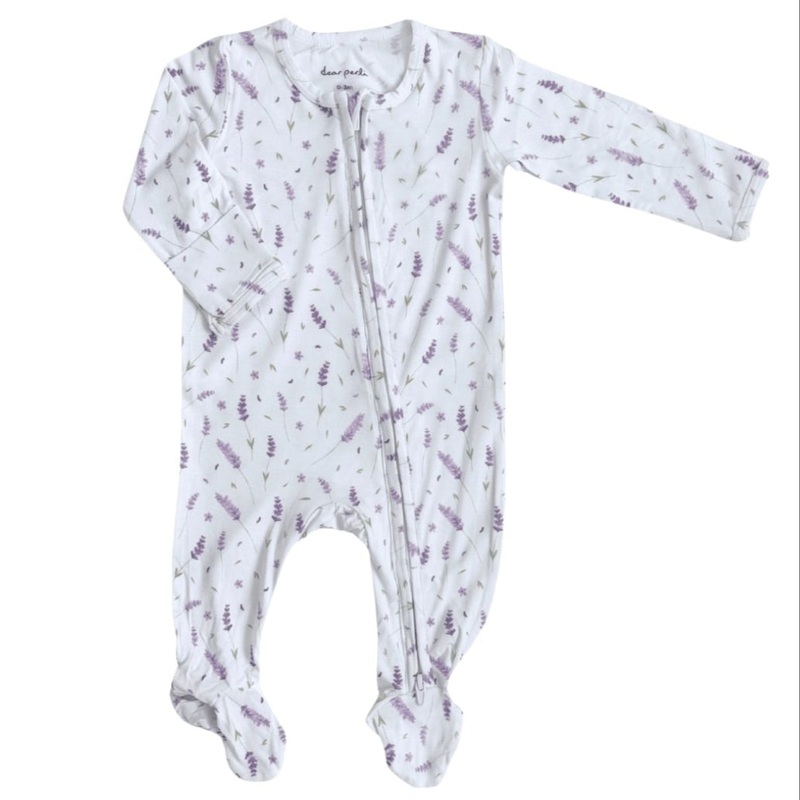 Footie Zippered One Piece – French Lavender