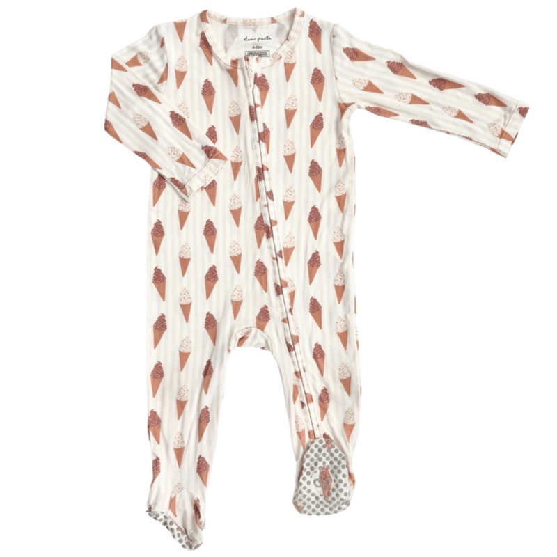 Footie Zippered One Piece – Sundae Fun Day