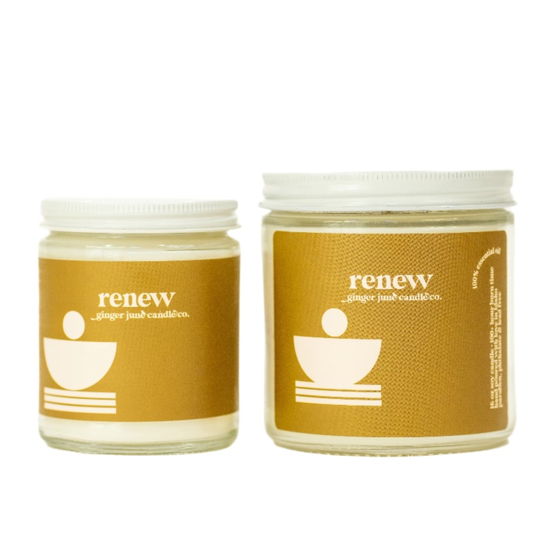 Renew  100% Essential Oil Soy Candle