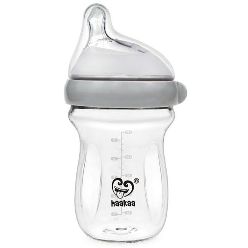Haakaa Generation 3 Glass Baby Bottle 6 oz/160 ml, 1 PK