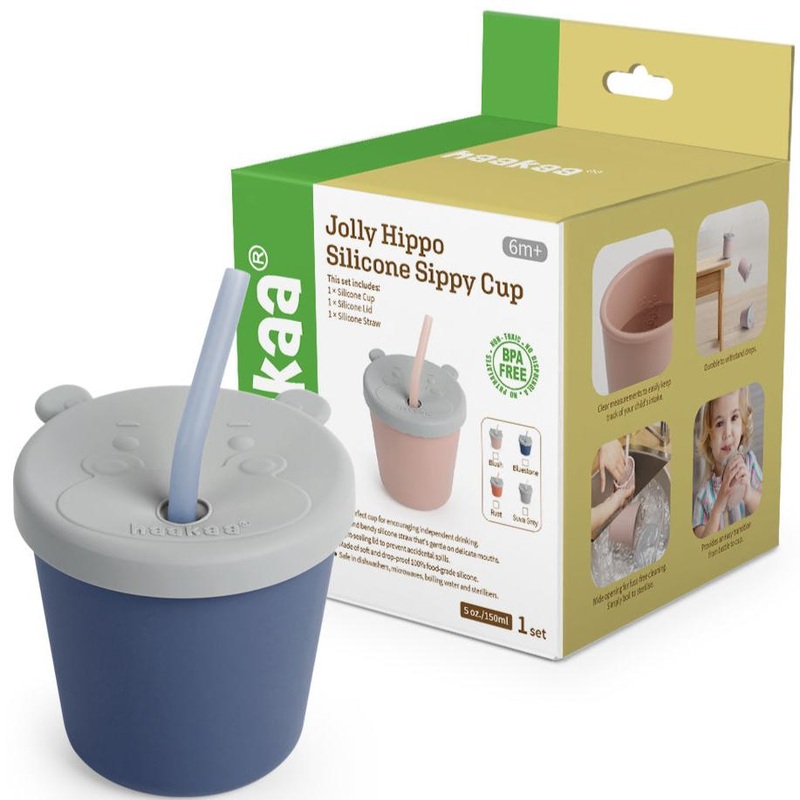Haakaa JollyHippoSiliconeSippyCup 1 pk