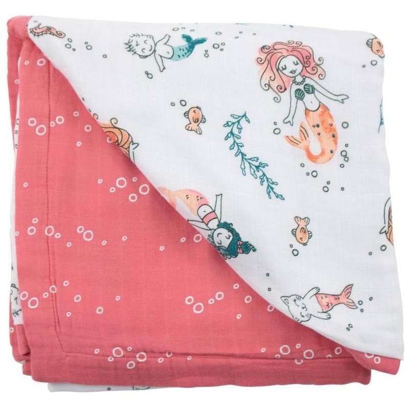 Mermaid + Bubbles Oh So Soft Snuggle Blanket