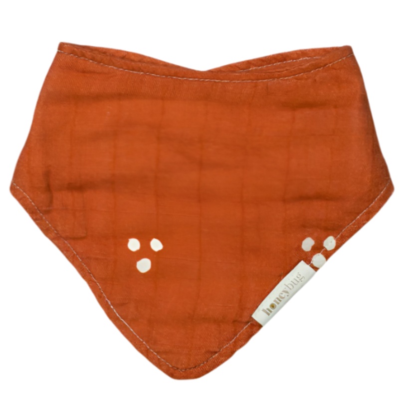 Bandana Bib – Cinnamon Dot