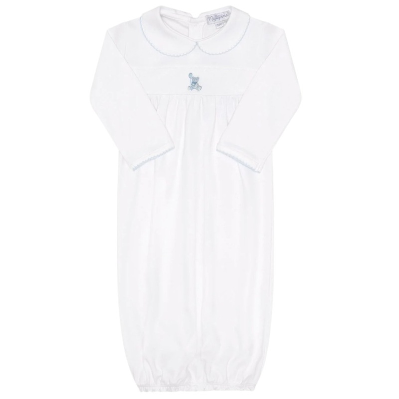 Blue Bear Embroidery Gown