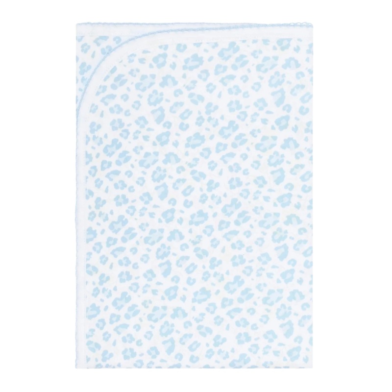 Blue Cheetah Print Blanket