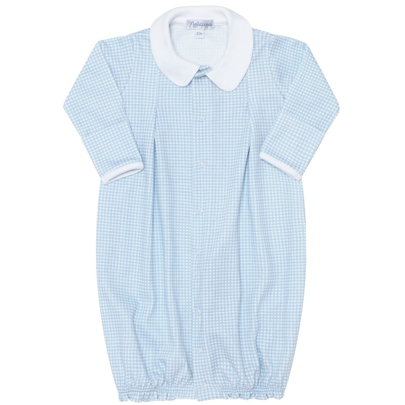 Blue Gingham Converter Gown