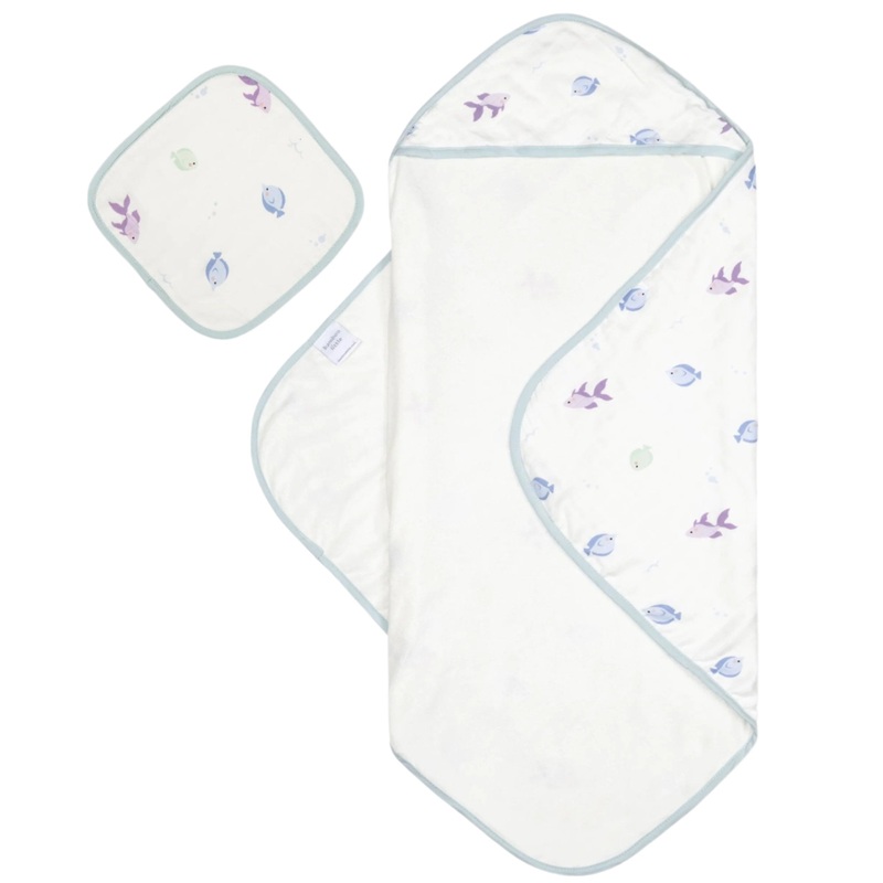 Fish Hooded Towel Set