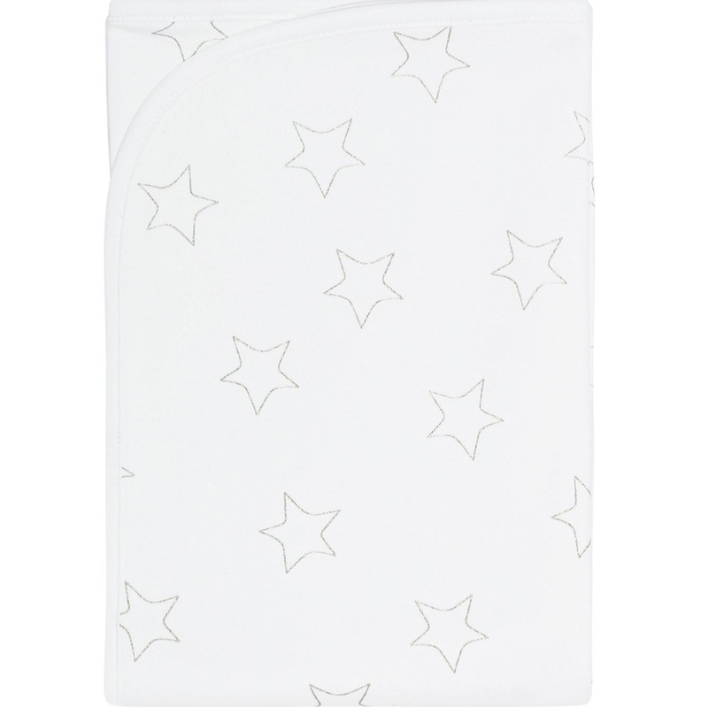 Grey Stars Print Blanket
