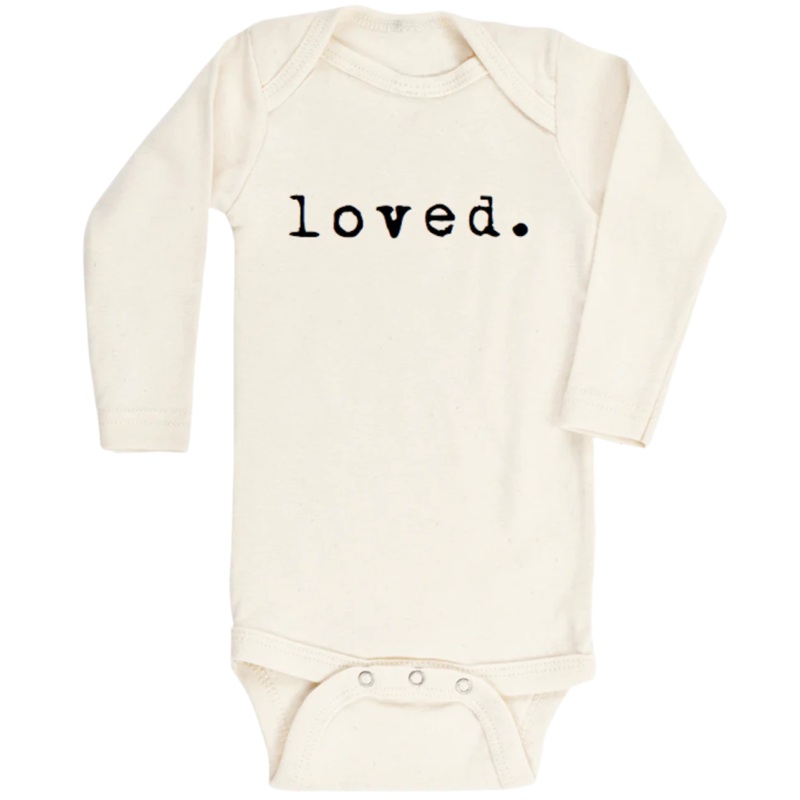 Loved. – Long Sleeve Organic Baby Bodysuit