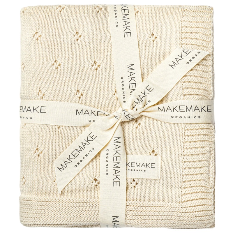 Organic Baby Blanket Pointelle – Vanilla