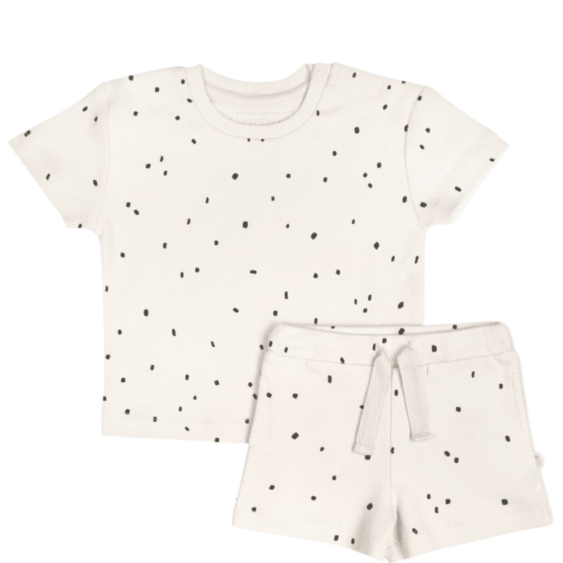 Organic Baby Toddler Tee and Shorts Set – Pixie Dots