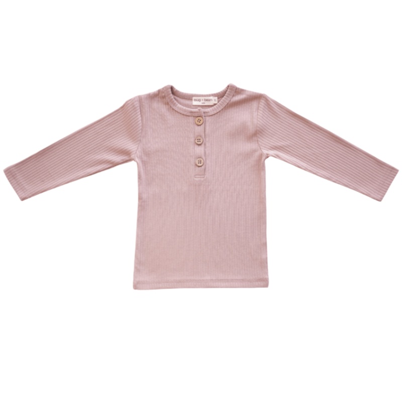 Organic Ribbed Cotton Top – Mocha
