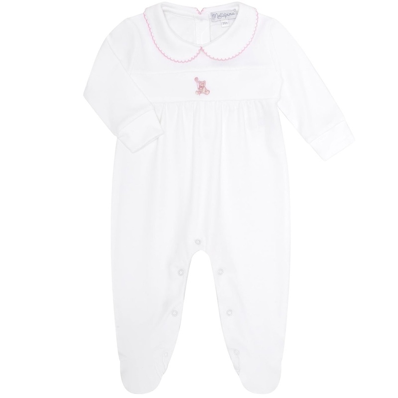 Pink Bear EmbroideryFootie