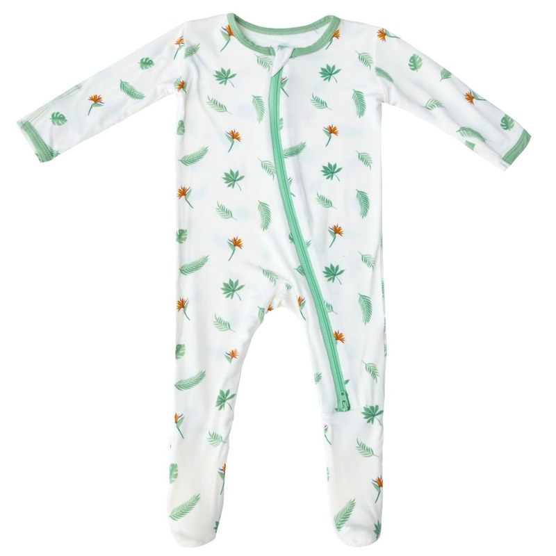 Bird of Paradise Zippered Footie