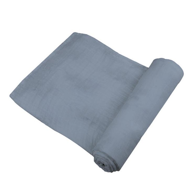Blue Fog Cotton Swaddle