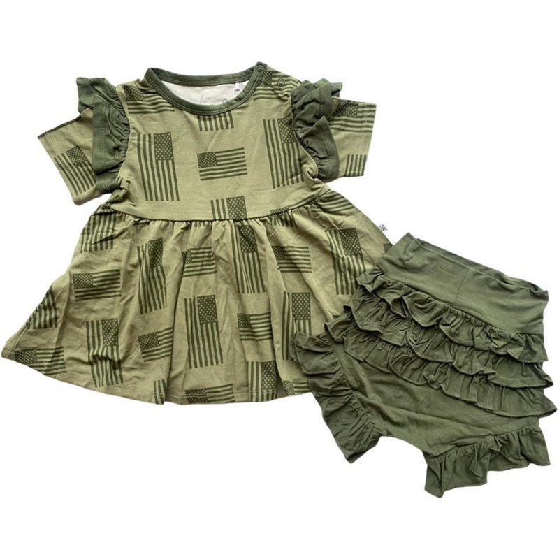 Kolton Bamboo Peplum + Bummie Set
