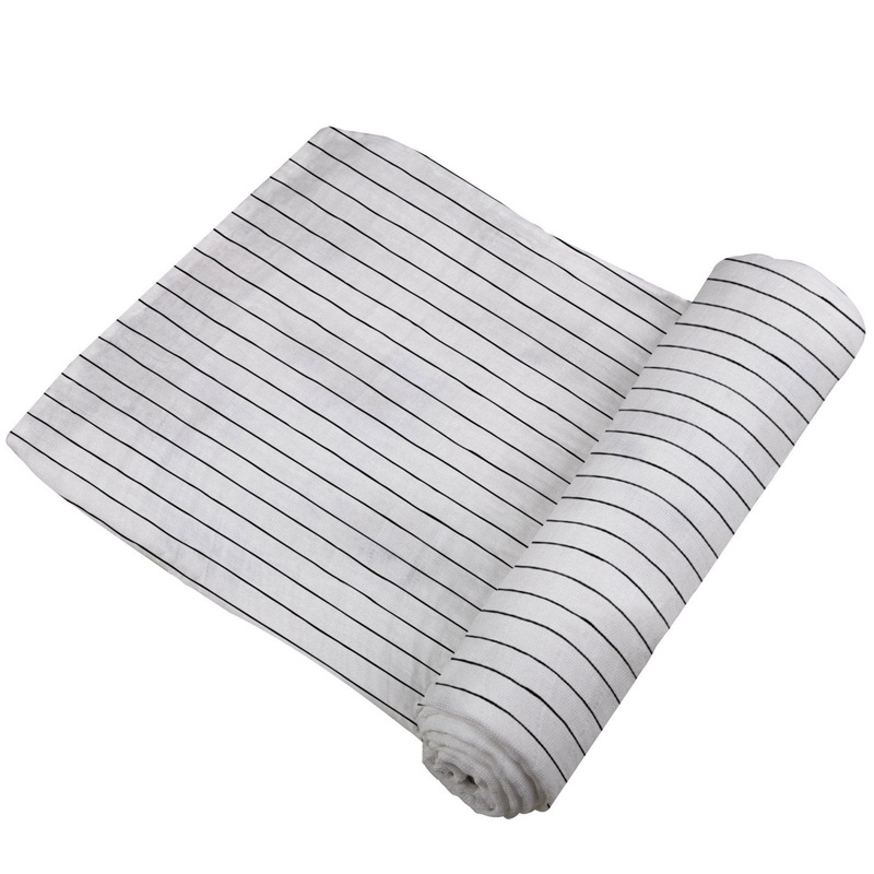 Pencil Stripe Bamboo Swaddle