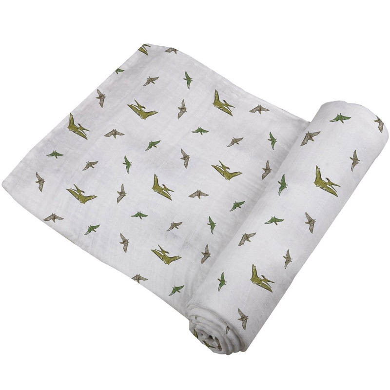 Pteranodon Cotton Muslin Swaddle