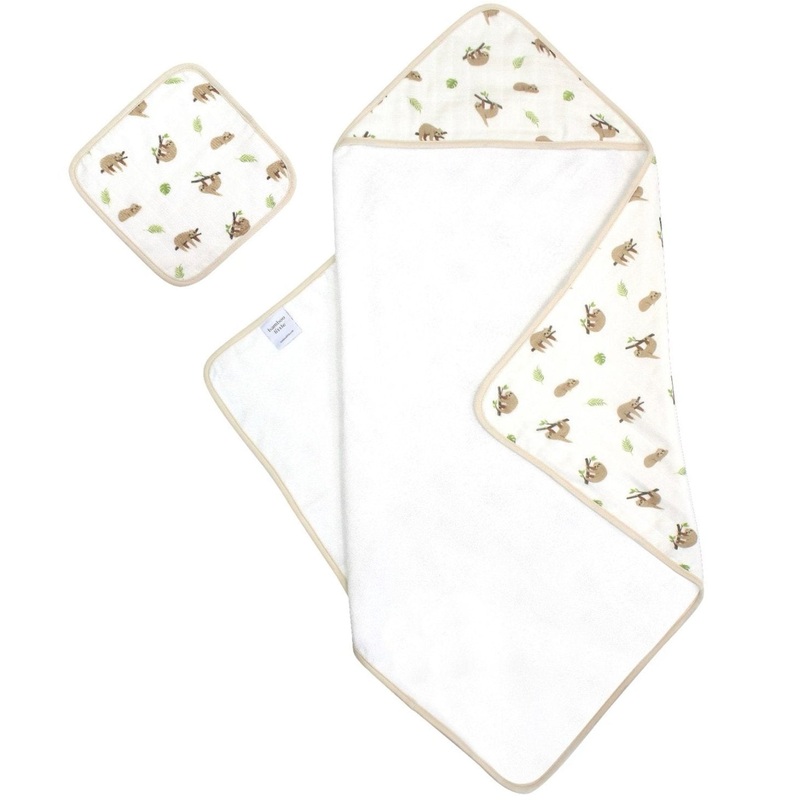 Sloth Hooded Towel Set