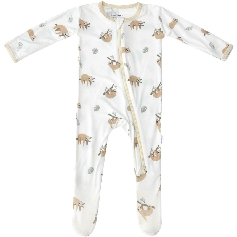 Sloth Zippered Footie