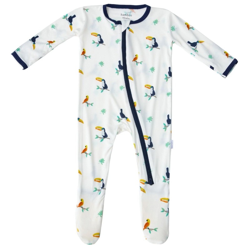 Toucan Zippered Footie
