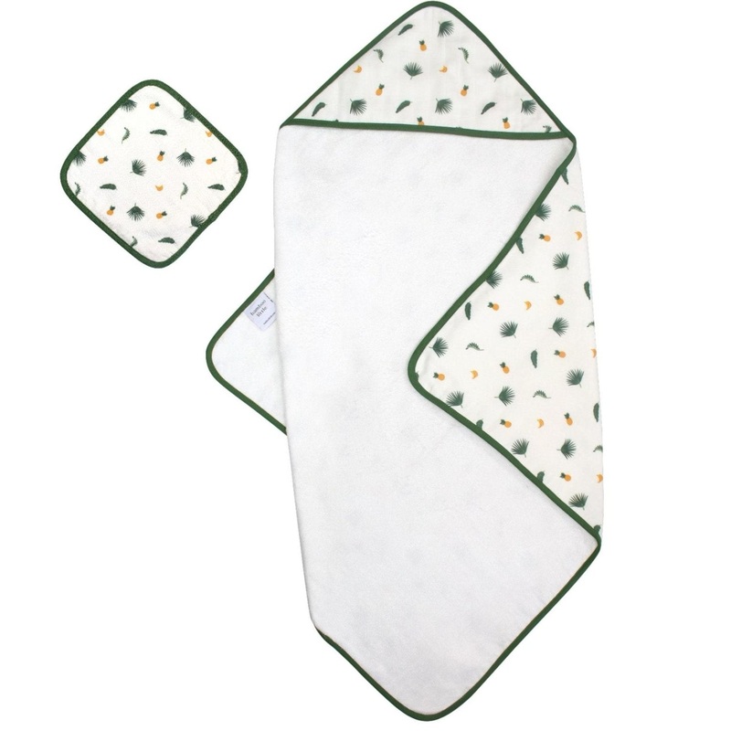 Tropical Palms Hooded Towel Set