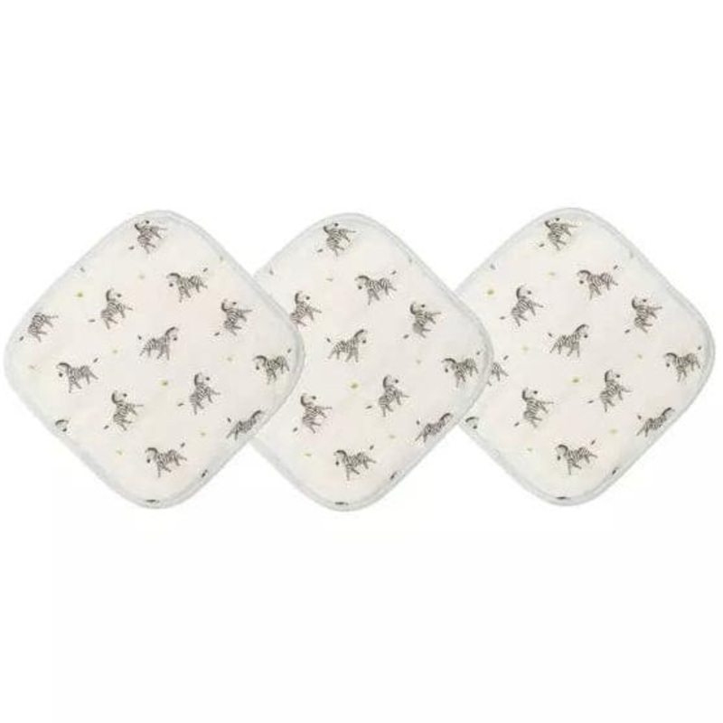 Zebra Washcloth Set