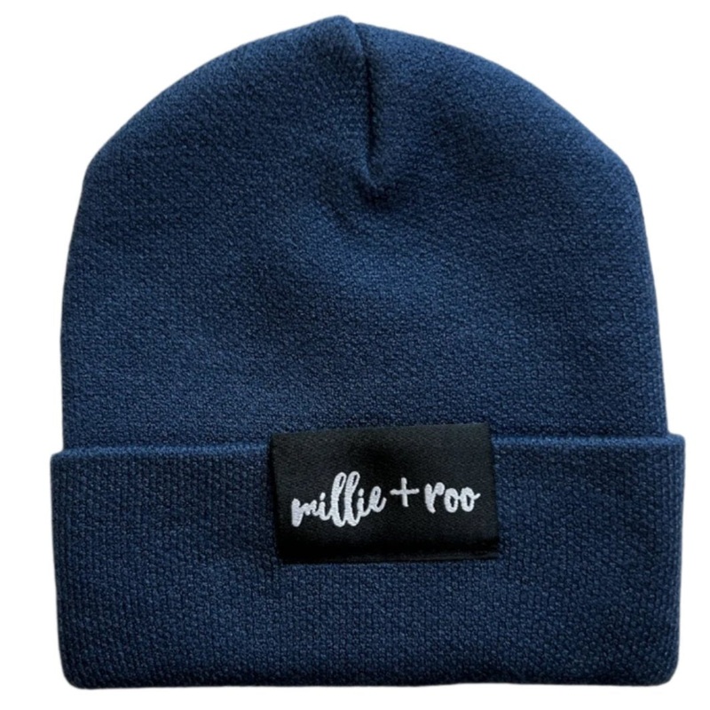 BAMBOO CUFF BEANIE- Navy
