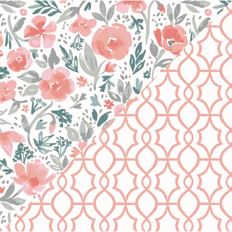 Floret + Trellis Classic Muslin Super Snuggle Blanket
