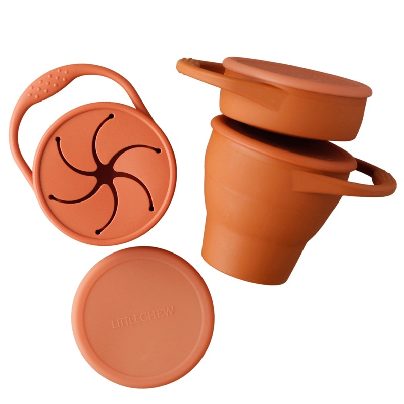 Foldable Silicone Snack Cup – Copper