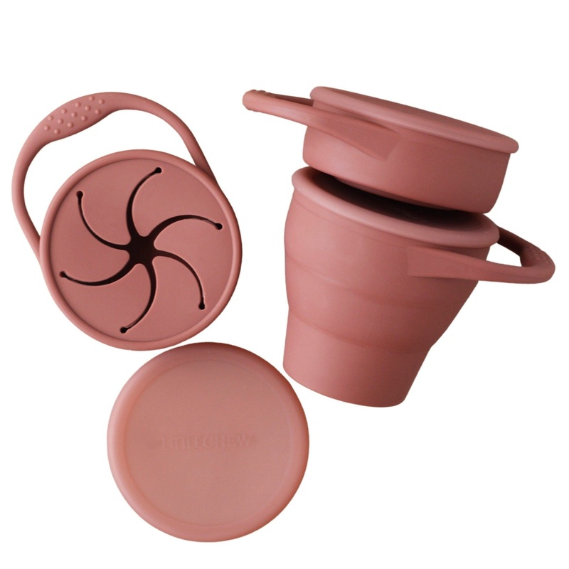 Foldable Silicone Snack Cup – Marsala