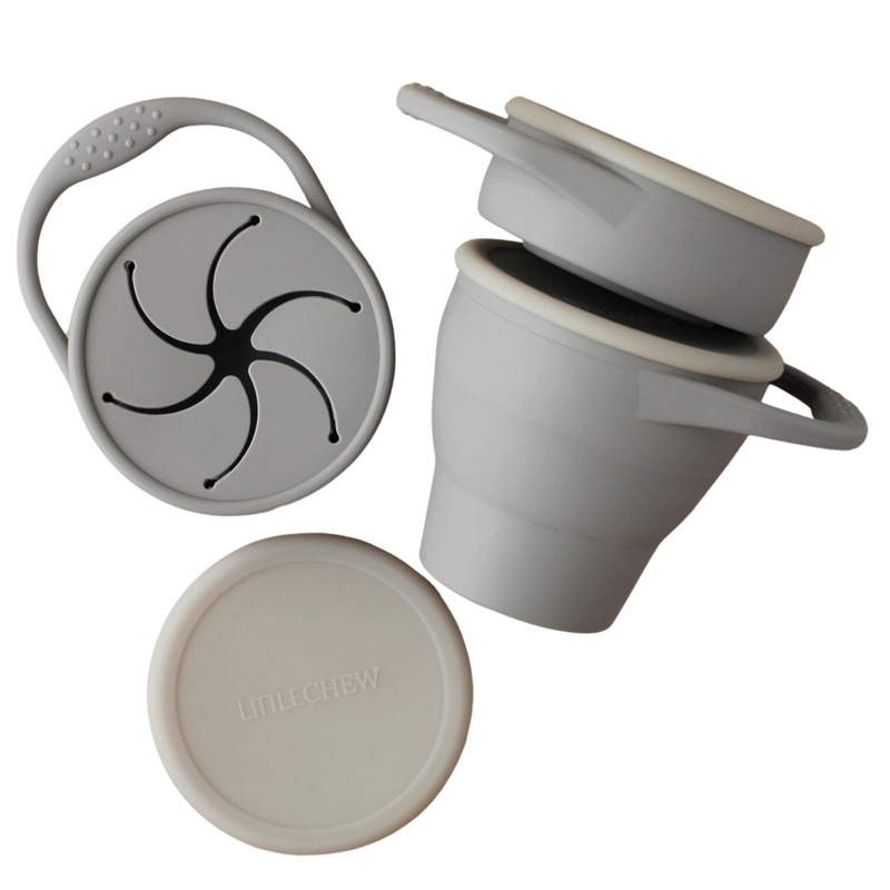 Foldable Silicone Snack Cup – Onyx