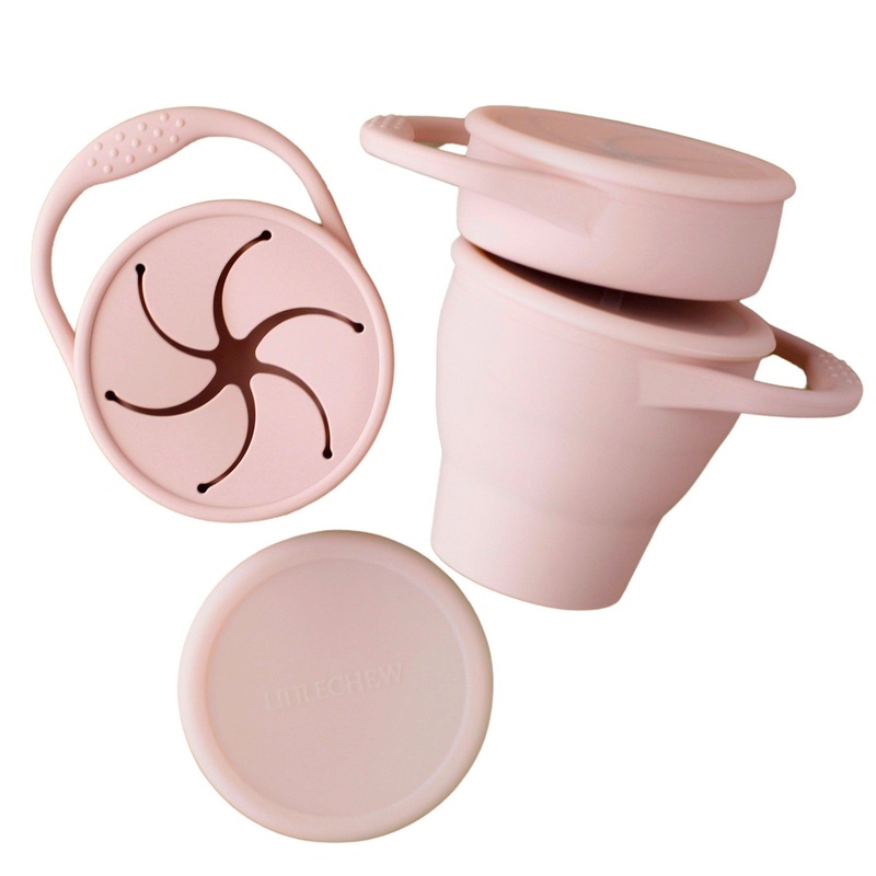 Foldable Silicone Snack Cup | Pale Mauve