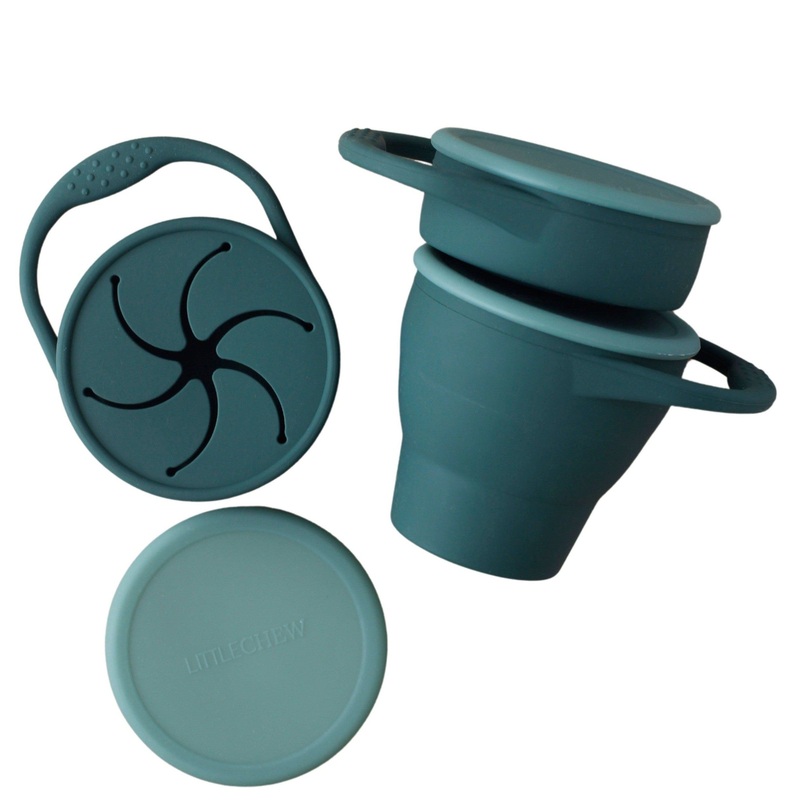 Foldable Silicone Snack Cup – Pine
