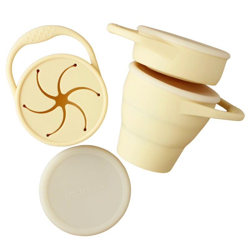Foldable Silicone Snack Cup – Pineapple