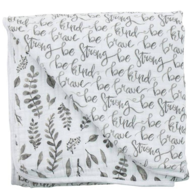 Just Be + Leaves Premium Cotton Snuggle Blanket