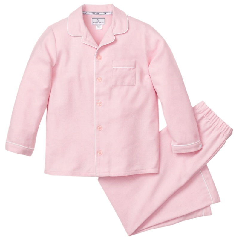 Kid’s Flannel Pajama Set in Pink