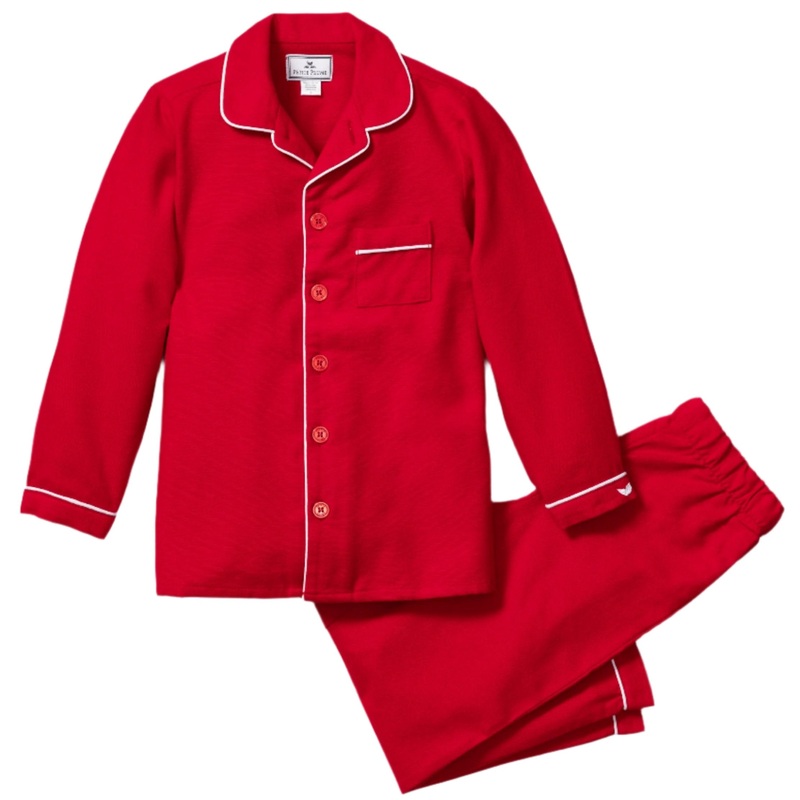 Kid’s Flannel Pajama Set in Red