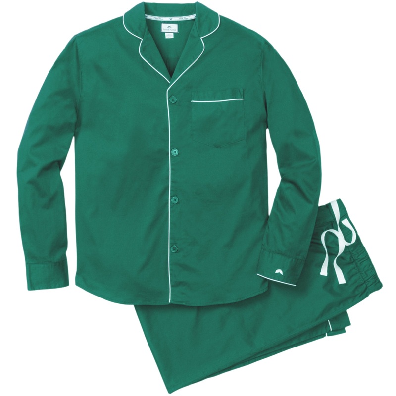 Men’s Flannel Pajama Set in Forest Green