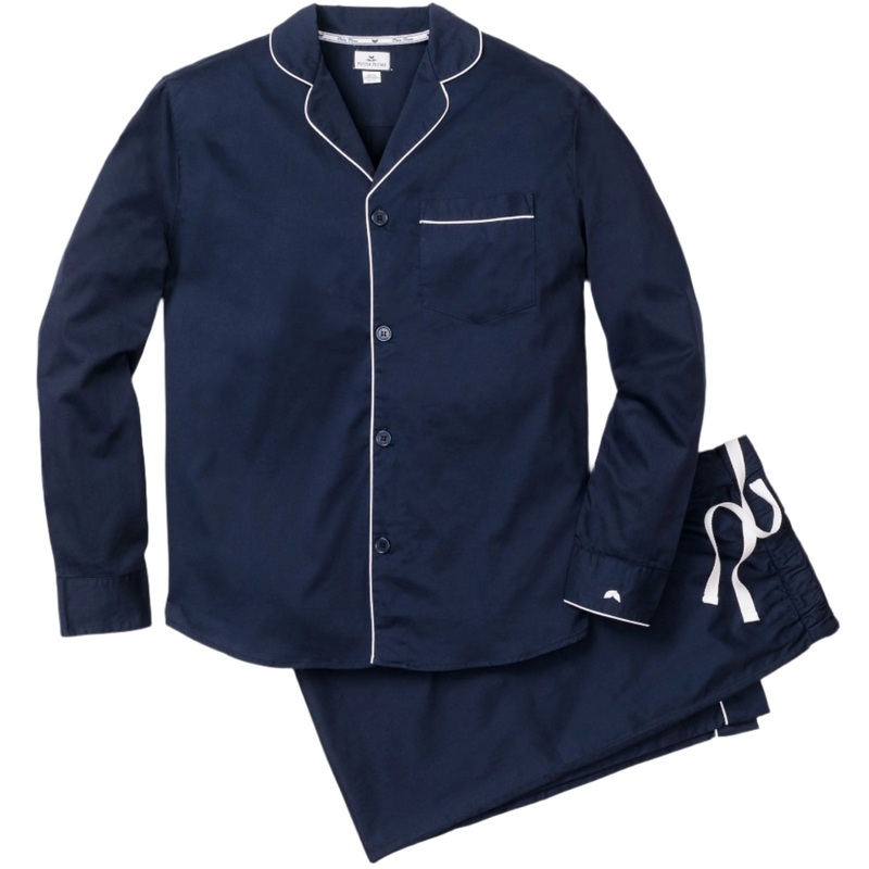 Men’s Flannel Pajama Set in Navy