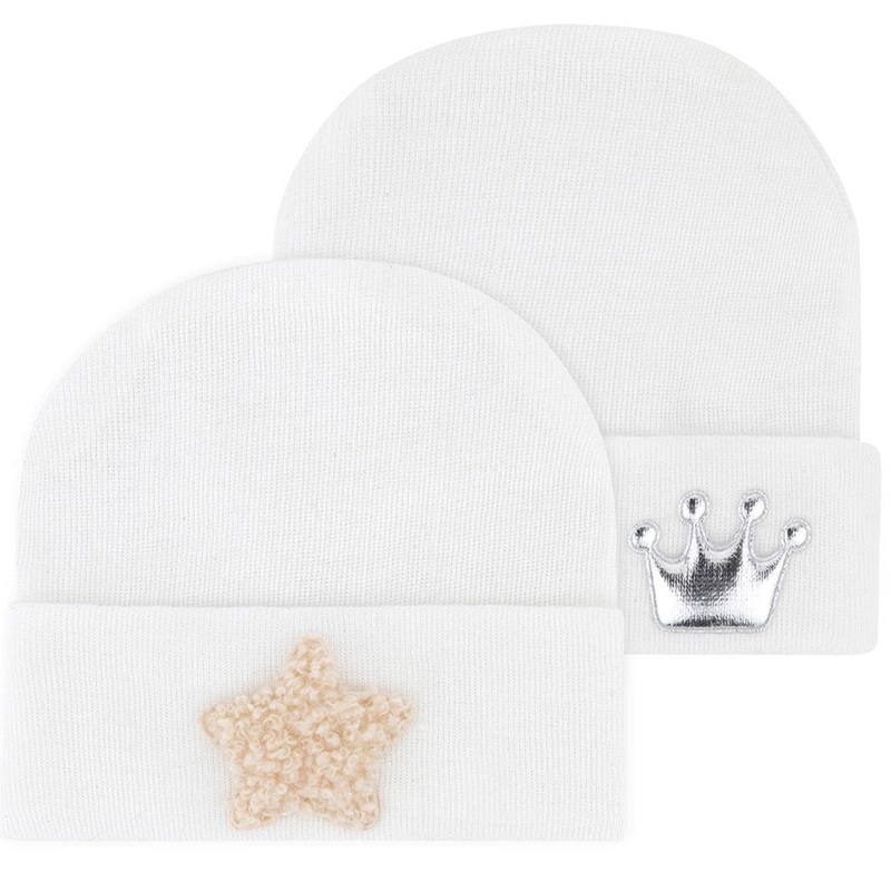 Newborn Hospital Hats – Whites