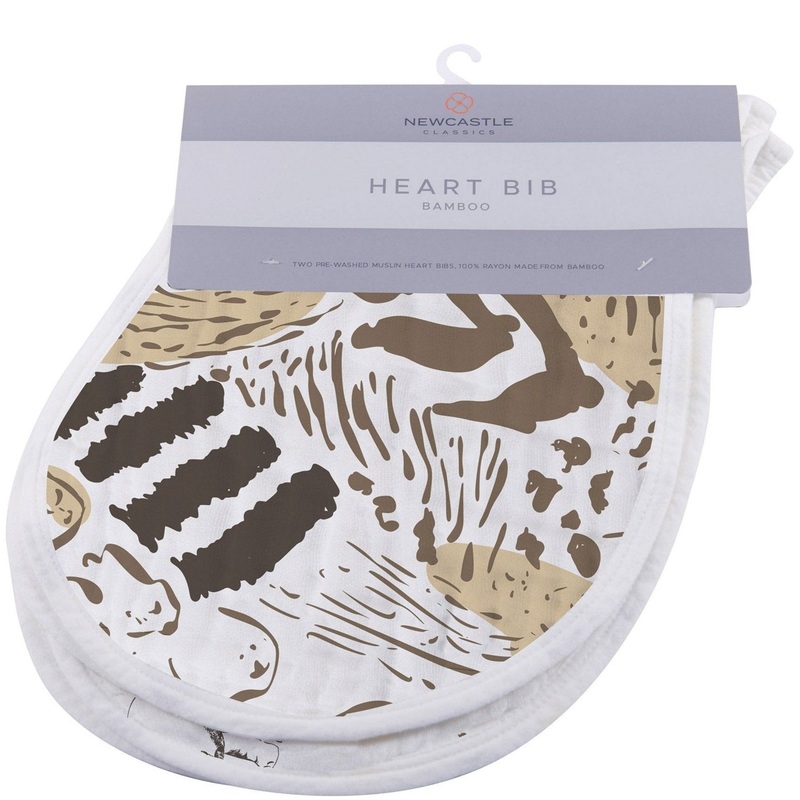 On The Savannah Heart Bib 2PK