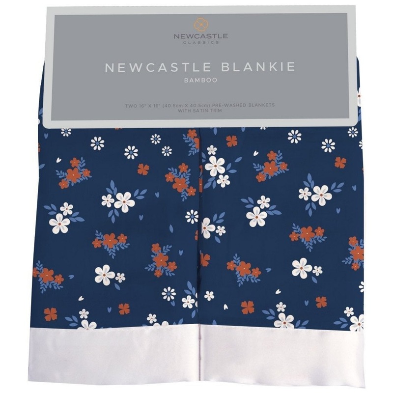Serenity Floral Bamboo Muslin Security Baby Blankie